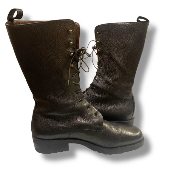 VTG Women’s Steampunk Black Ankle Boots Lace-Up Schoolmarm Witchy Granny Goth - Picture 7 of 9